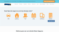 Desktop Screenshot of maiorseguros.com.br